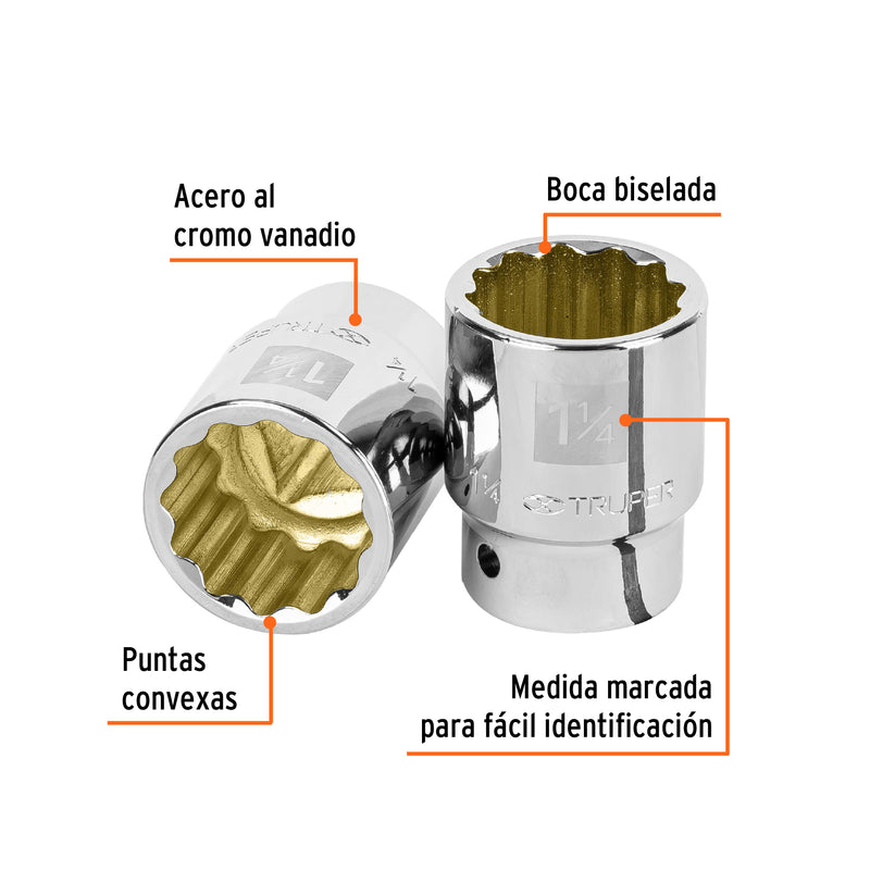 Dado de 12 puntas, cuadro 3/4" de 1-1/4"
