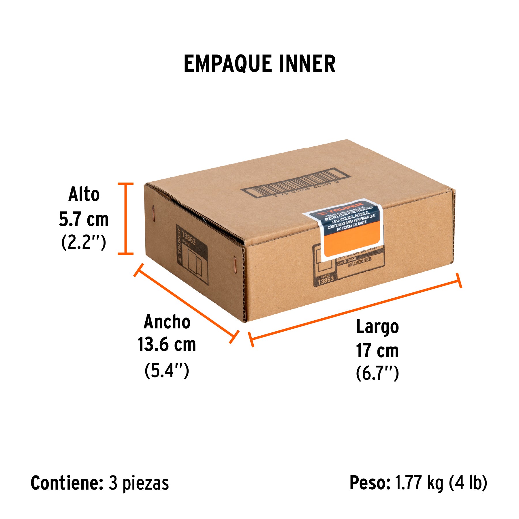 Dado de 12 puntas, cuadro 3/4" de 1-9/16"