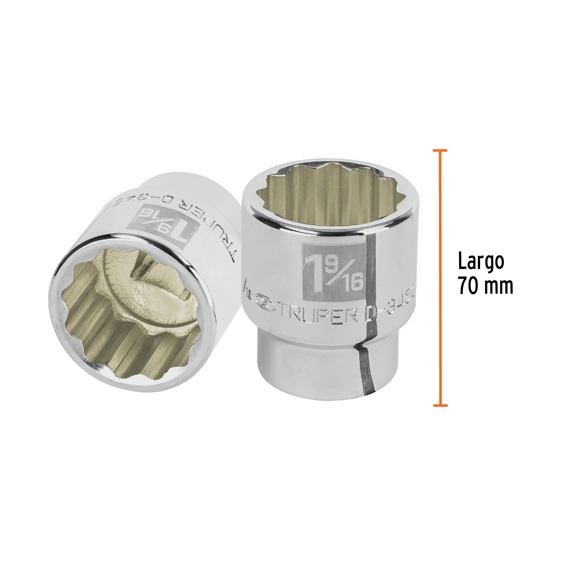 Dado de 12 puntas, cuadro 3/4" de 1-9/16"