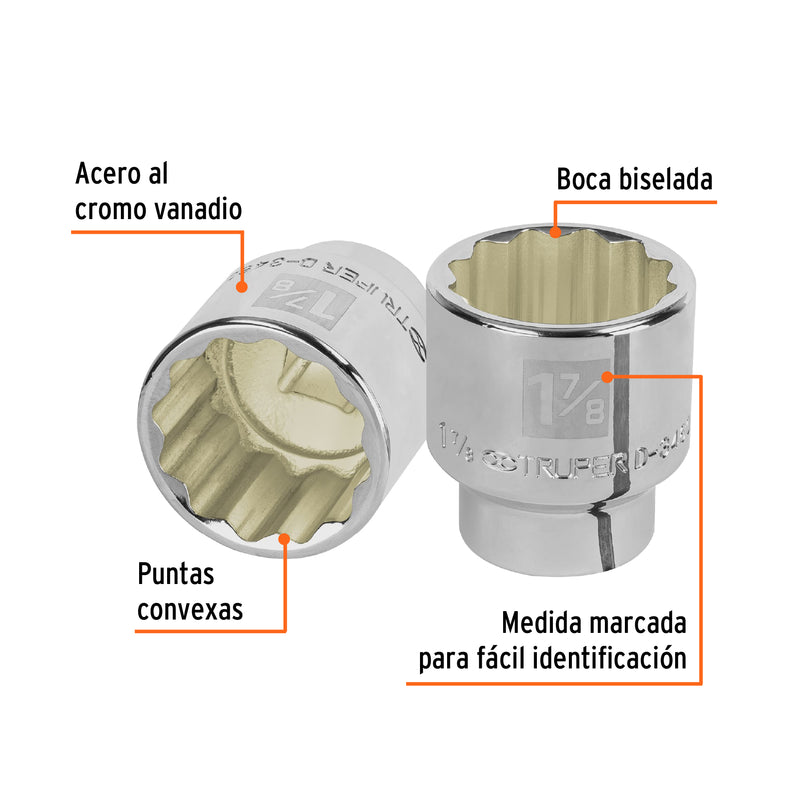 Dado de 12 puntas, cuadro 3/4" de 1-7/8"