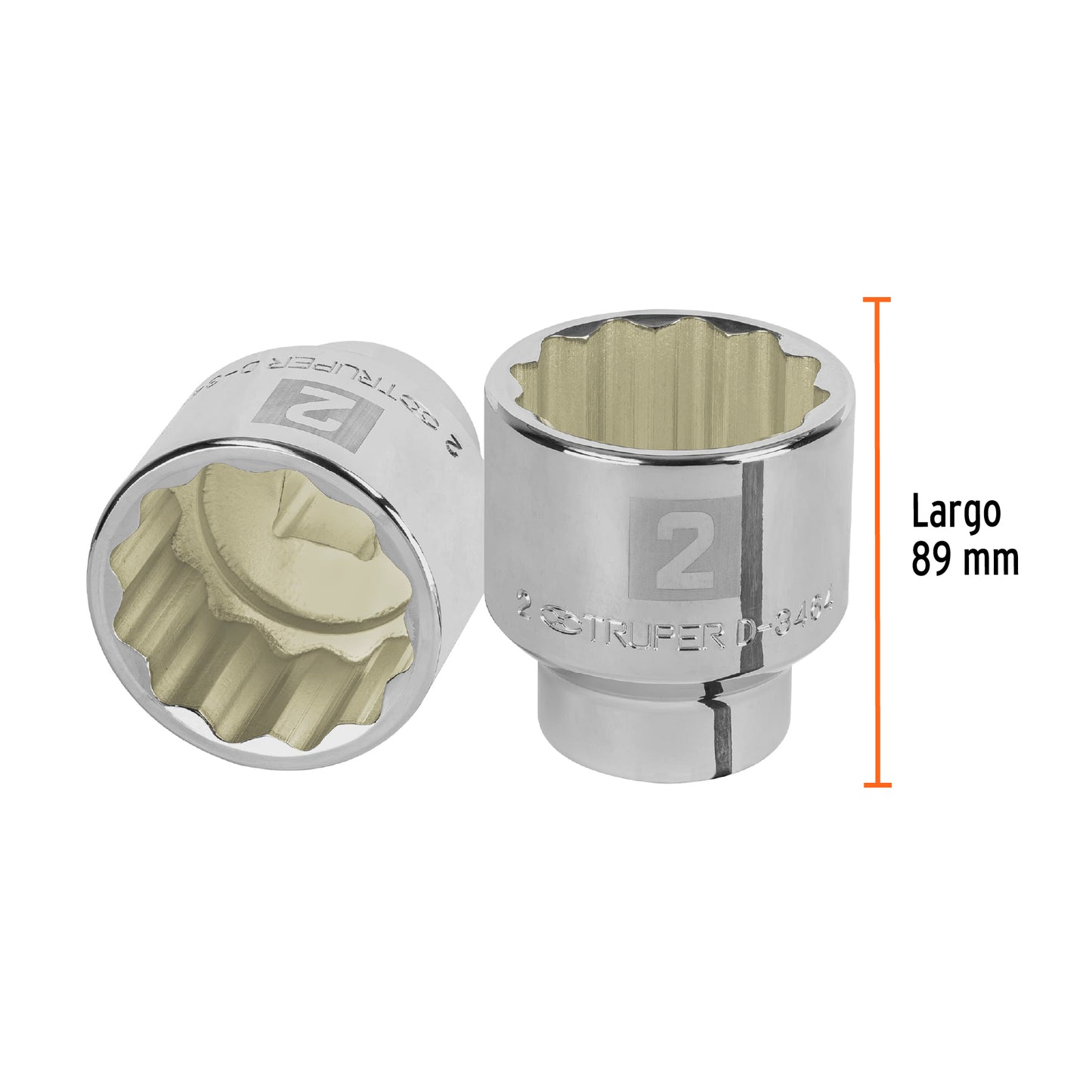 Dado de 12 puntas, cuadro 3/4" de 2"