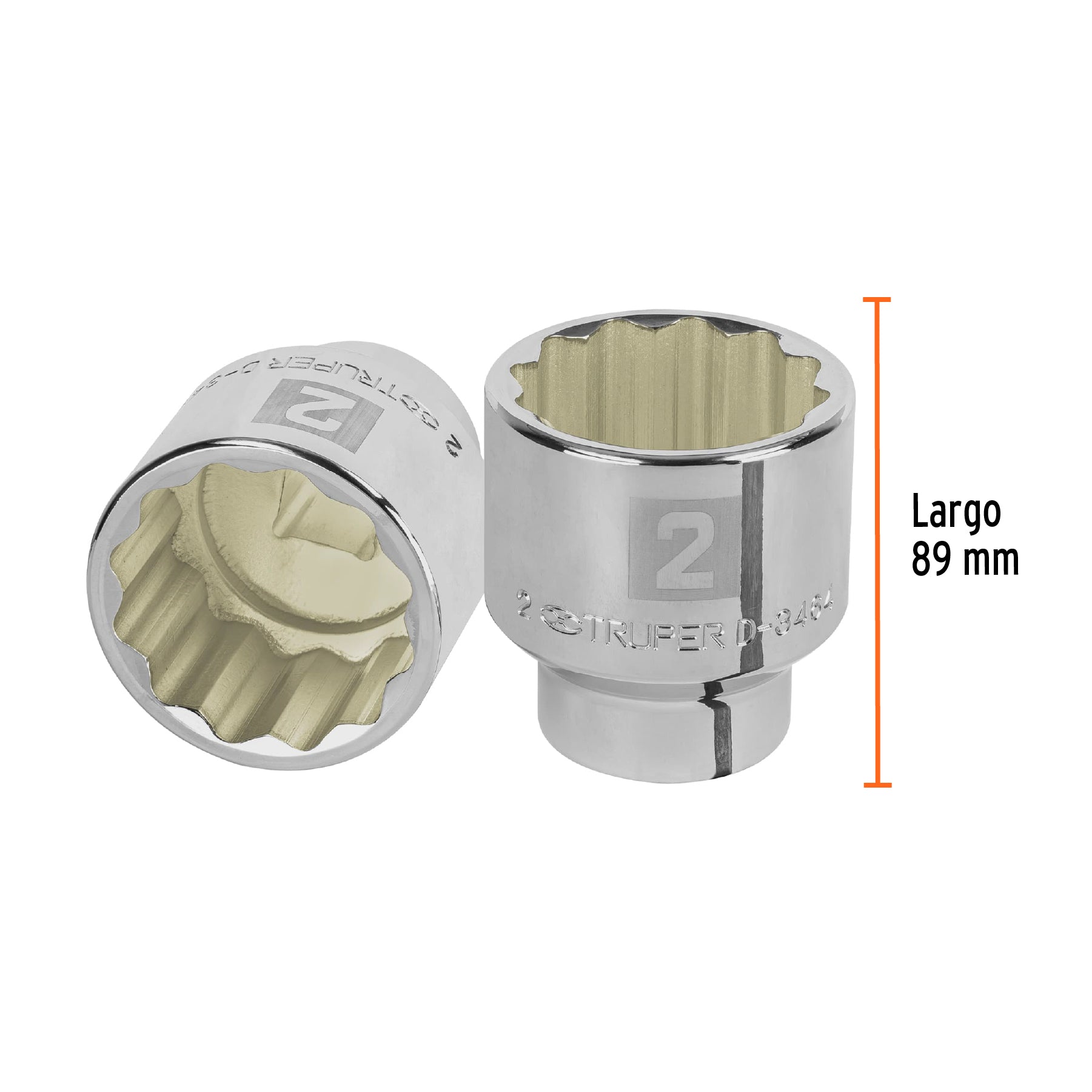 Dado de 12 puntas, cuadro 3/4" de 2"