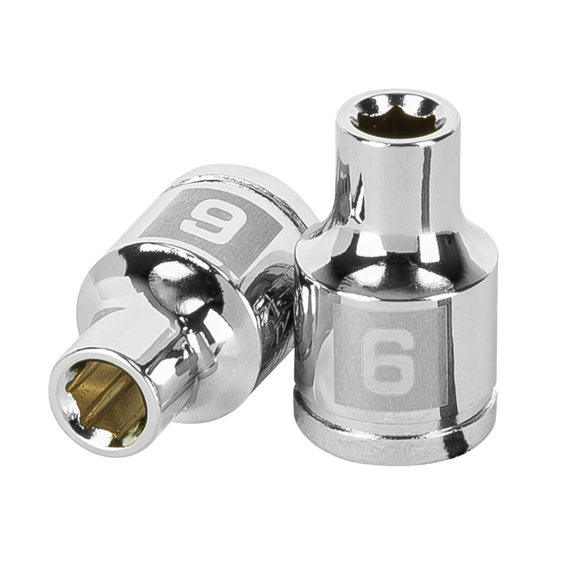 Dado de 6 puntas, cuadro 3/8", de 6mm