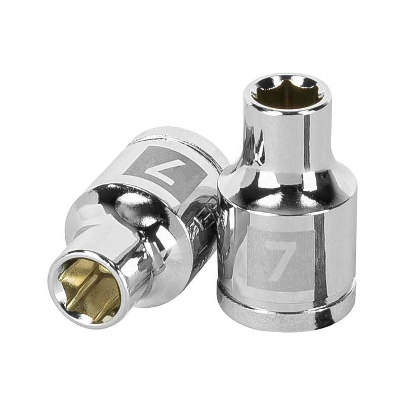 Dado de 6 puntas, cuadro 3/8", de 7mm