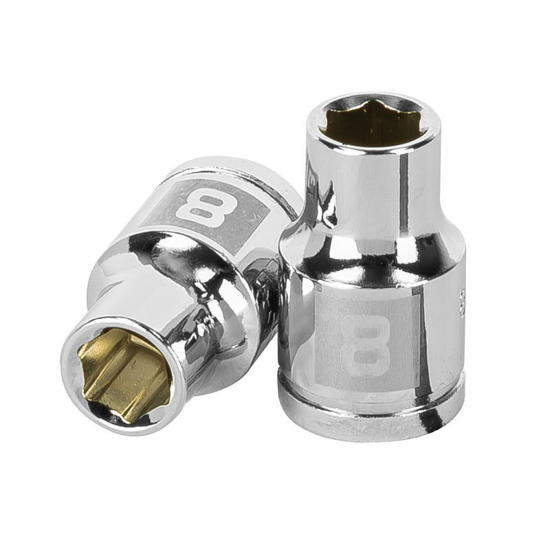 Dado de 6 puntas, cuadro 3/8", de 8mm