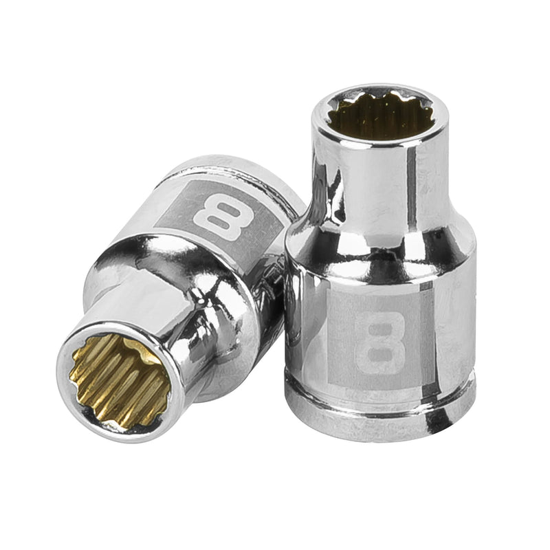 Dado de 12 puntas, cuadro 3/8" de 8mm