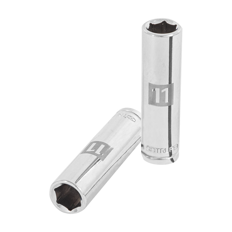Dado de 6 puntas, largo, cuadro 3/8" de 11mm