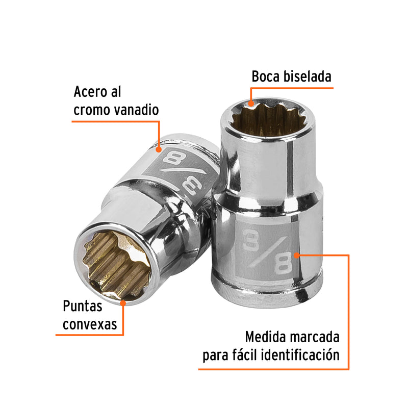 Dado de 12 puntas, cuadro 3/8" de 3/8"