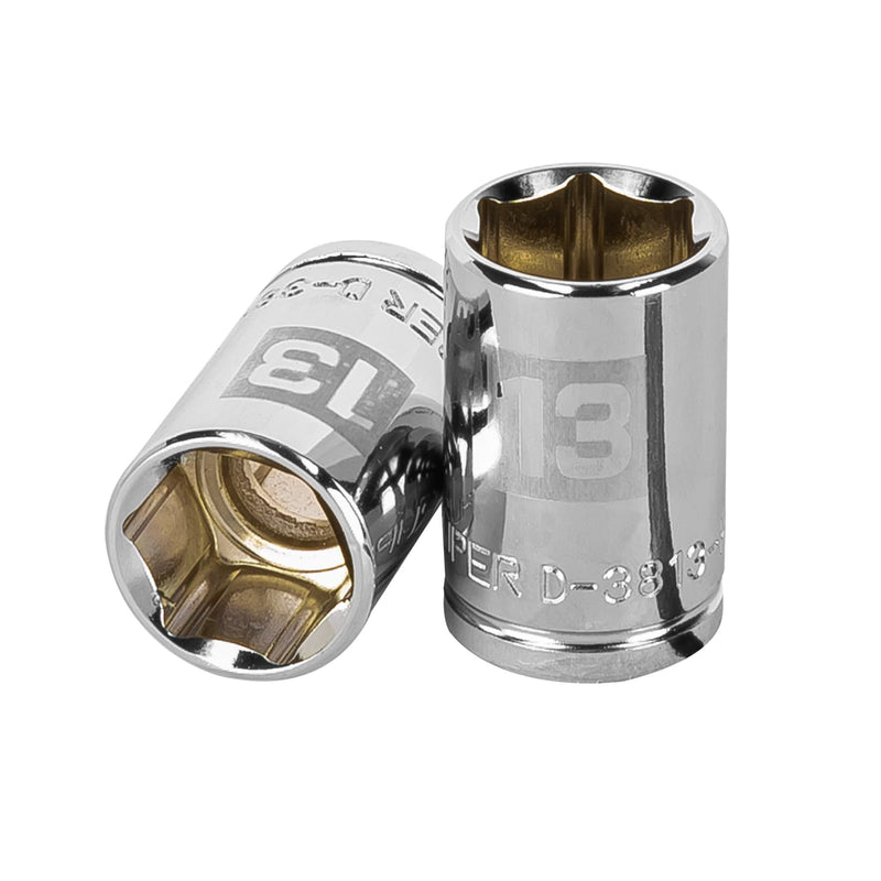 Dado de 6 puntas, cuadro 3/8", de 13mm