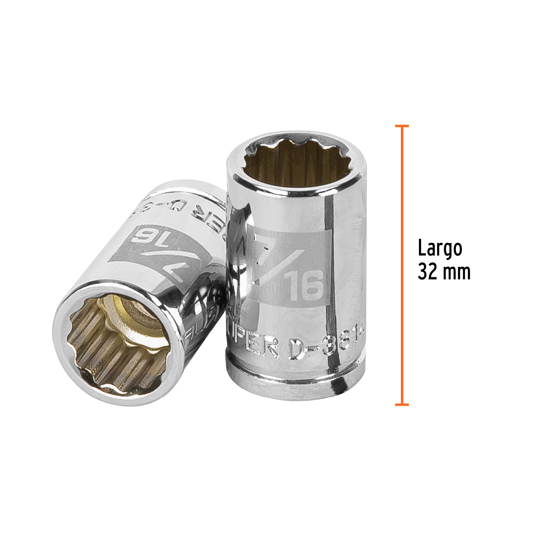 Dado de 12 puntas, cuadro 3/8" de 7/16"
