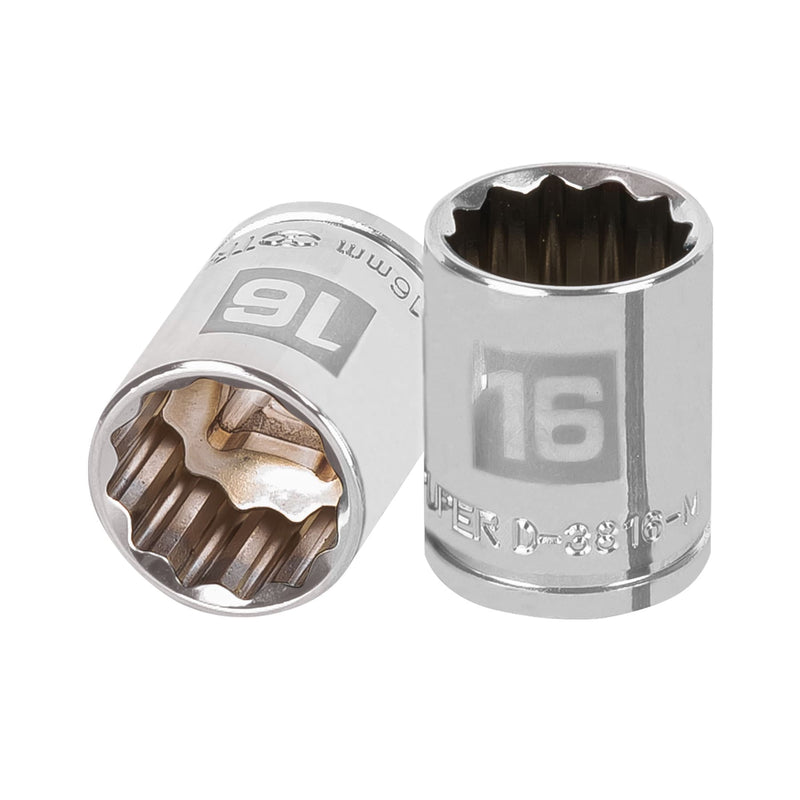 Dado de 12 puntas, cuadro 3/8" de 16mm