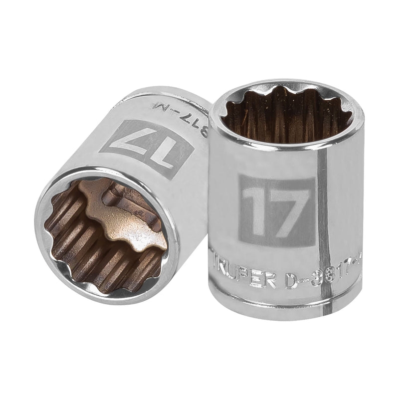 Dado de 12 puntas, cuadro 3/8" de 17mm
