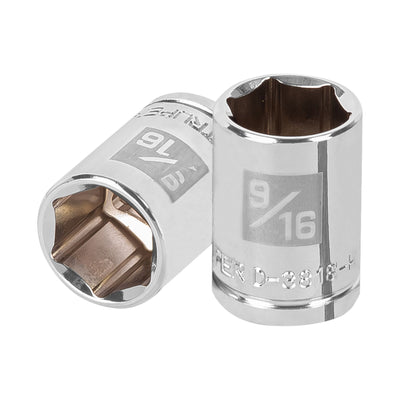 Dado de 6 puntas, cuadro 3/8", standard, de 9/16"