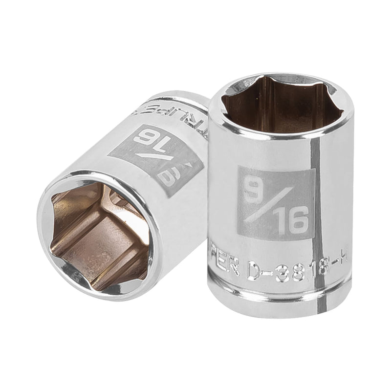 Dado de 6 puntas, cuadro 3/8", standard, de 9/16"
