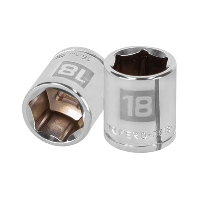 Dado de 6 puntas, cuadro 3/8", de 18mm