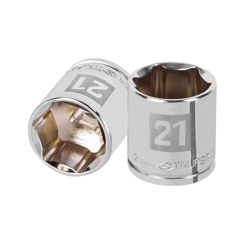 Dado de 6 puntas, cuadro 3/8", de 21mm