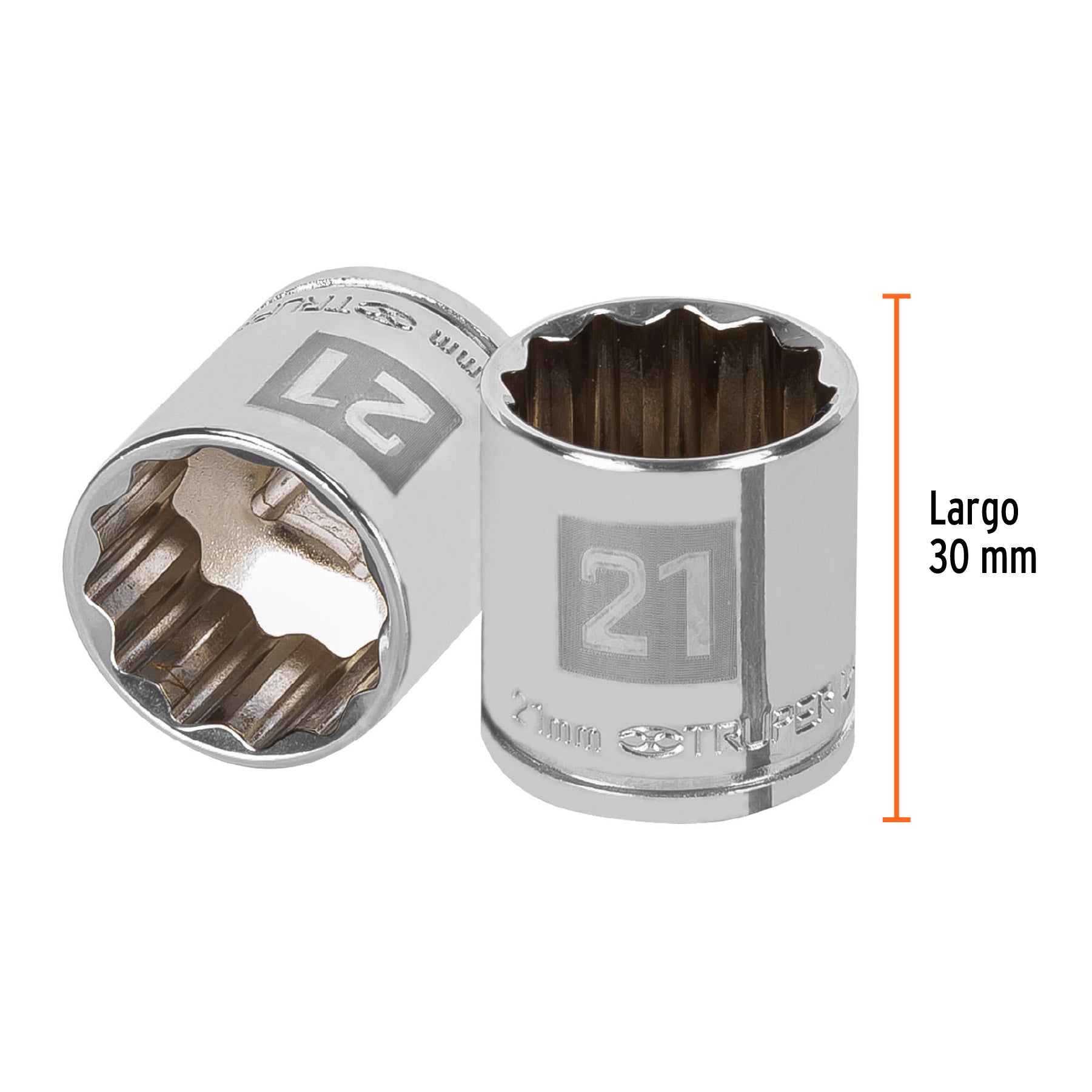 Dado de 12 puntas, cuadro 3/8" de 21mm