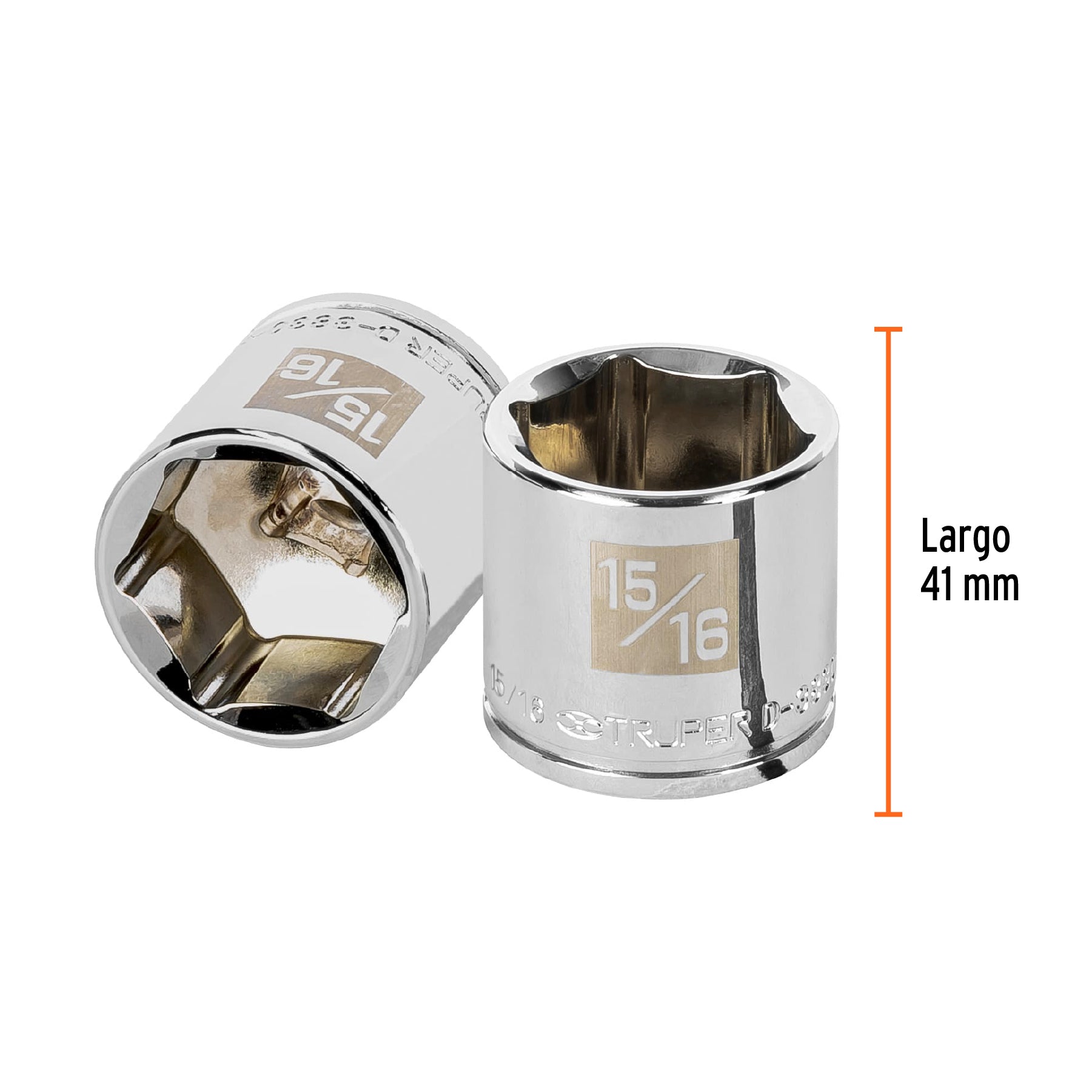 Dado de 6 puntas, cuadro 3/8" de 15/16"