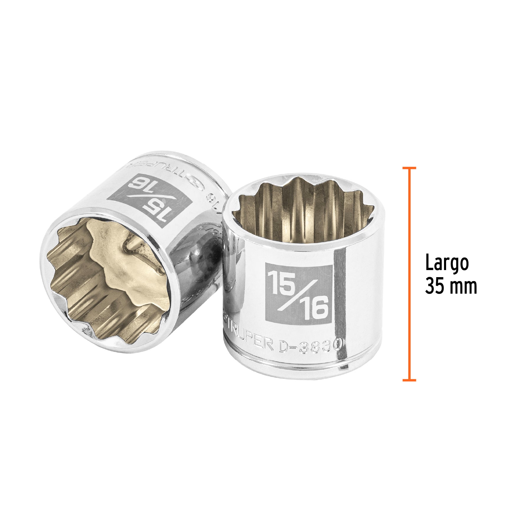 Dado de 12 puntas, cuadro 3/8" de 15/16"