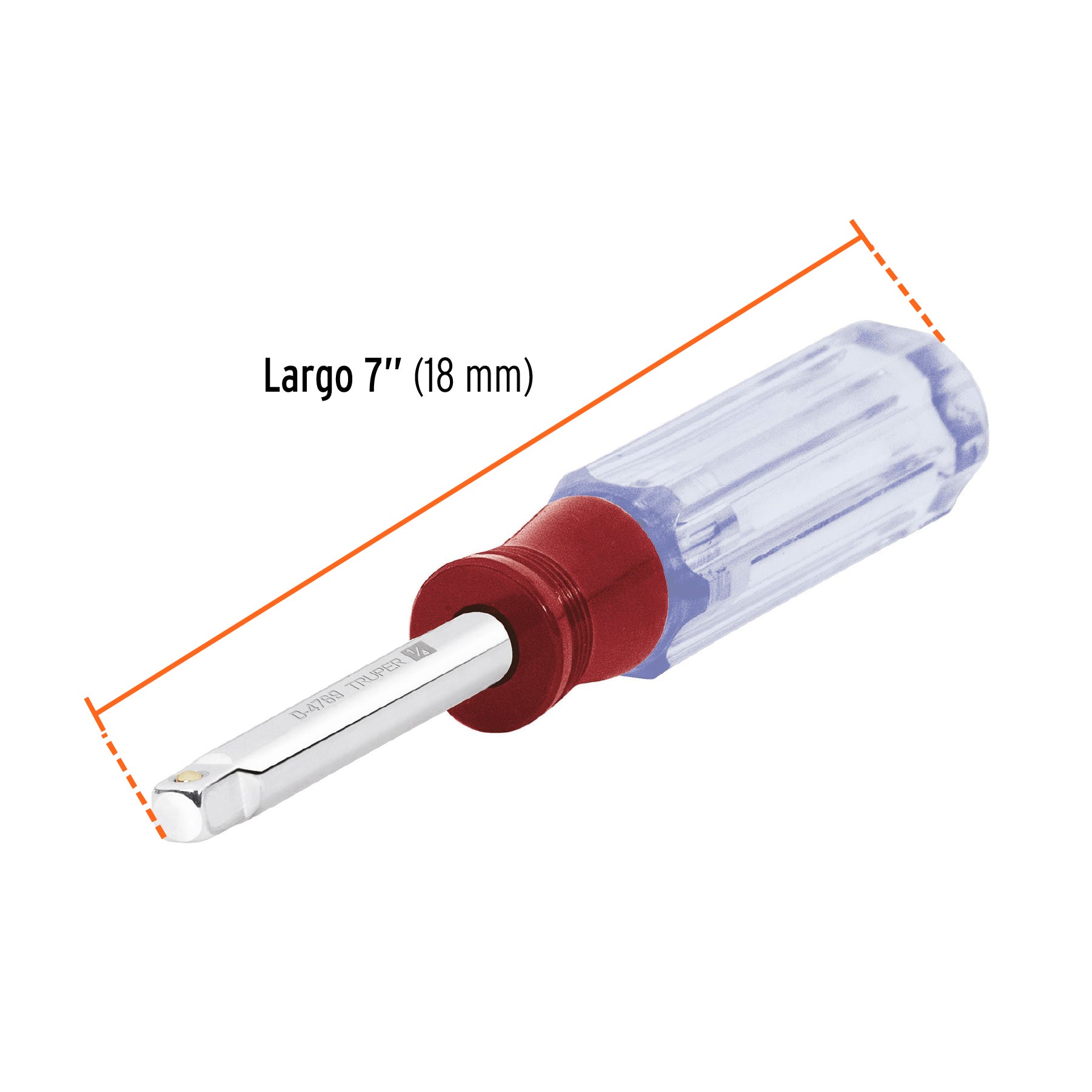 Desarmador de 7" para dados cuadro 1/4"