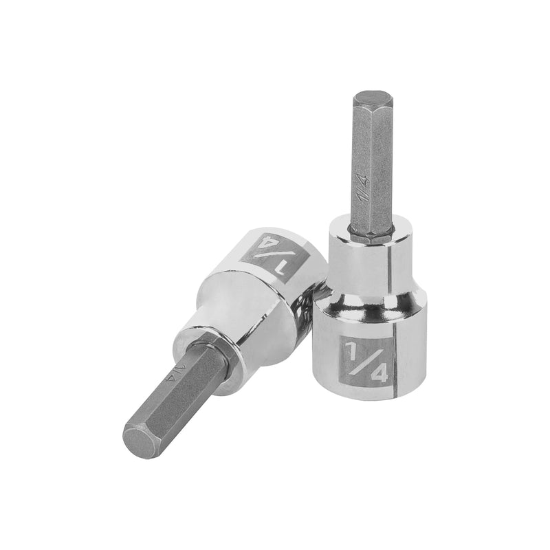 Dados de punta hexagonal, cuadro 3/8" de 1/4"