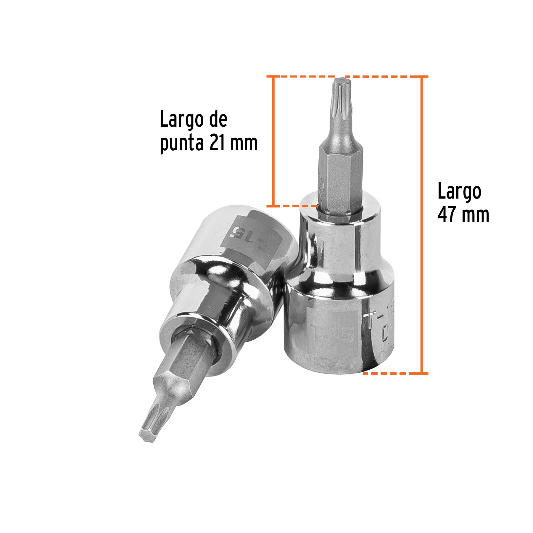 Dados punta torx, cuadro 3/8", t-15