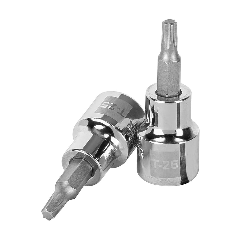 Dados punta torx, cuadro 3/8", t-25