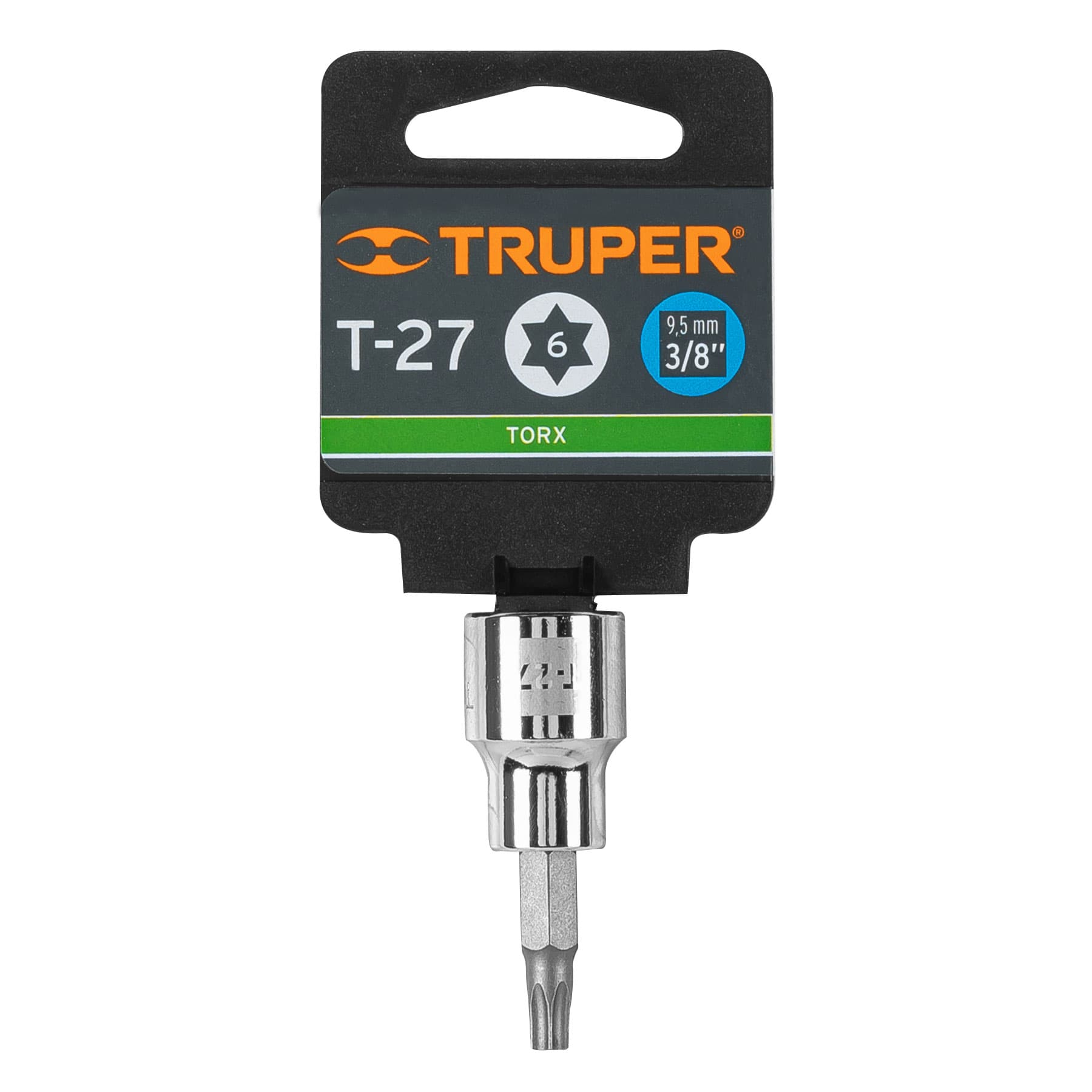 Dados punta torx, cuadro 3/8", t-27
