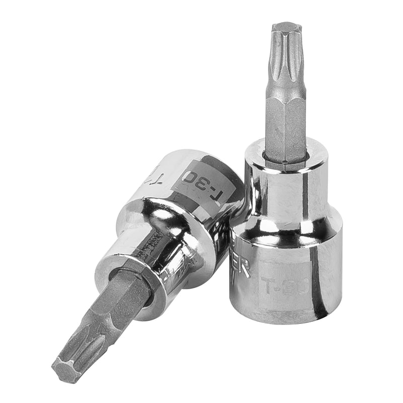 Dados punta torx, cuadro 3/8", t-30