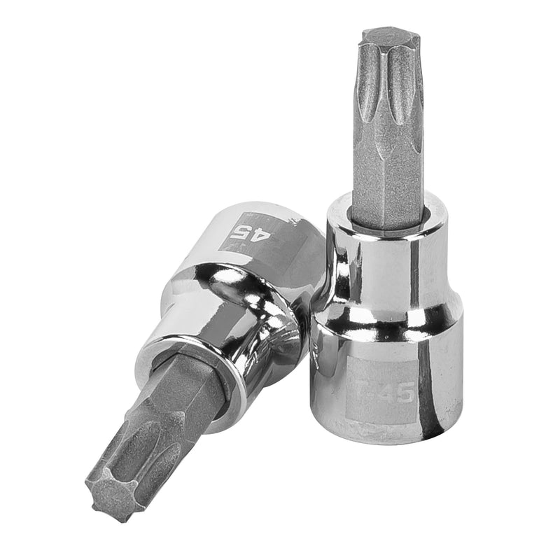 Dados punta torx, cuadro 3/8", t-45