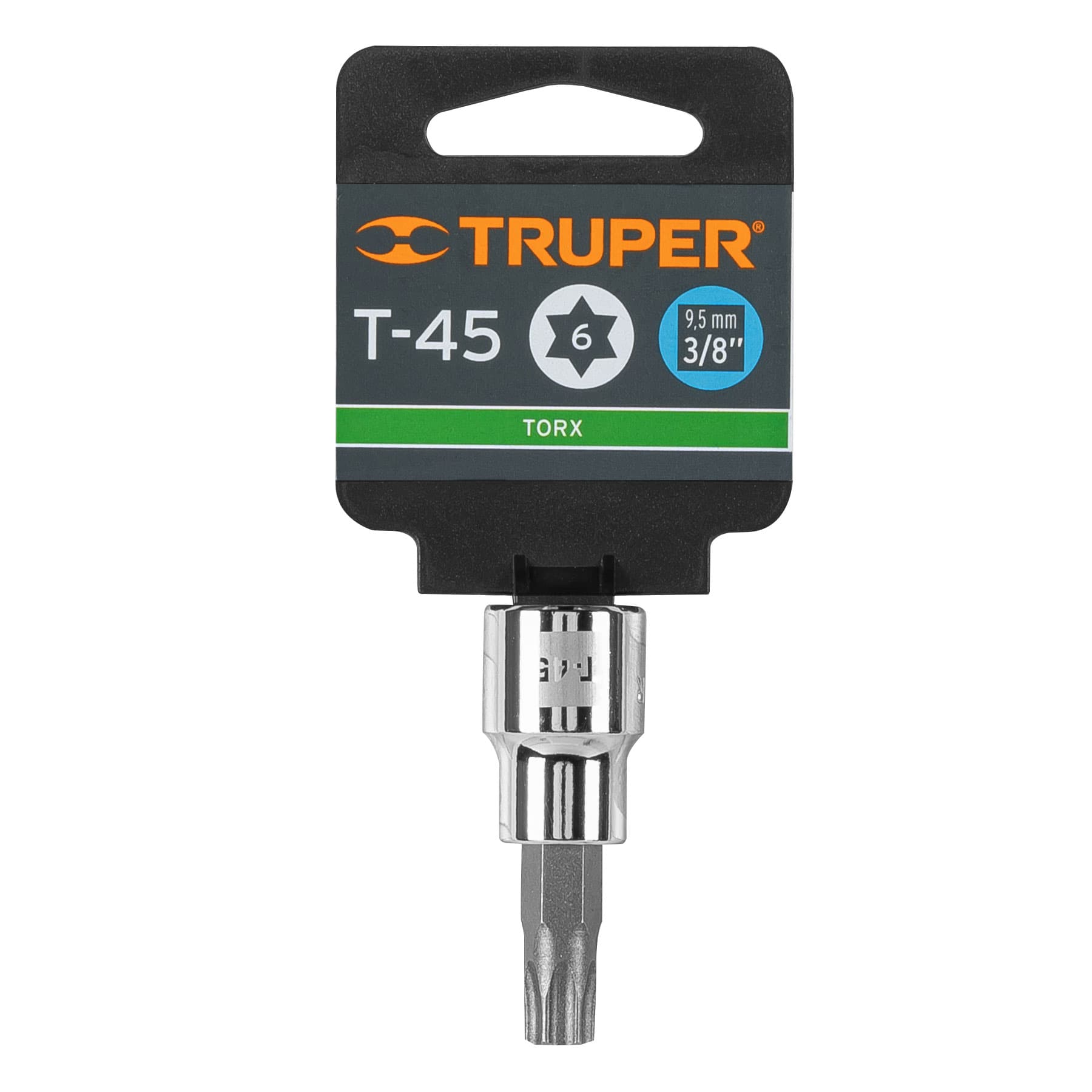 Dados punta torx, cuadro 3/8", t-45