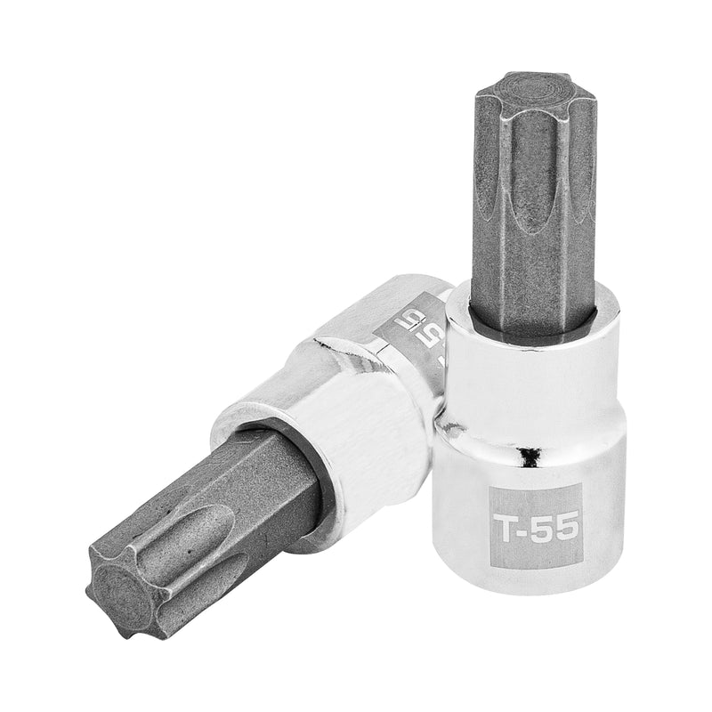 Dados punta torx, cuadro 3/8", t-55