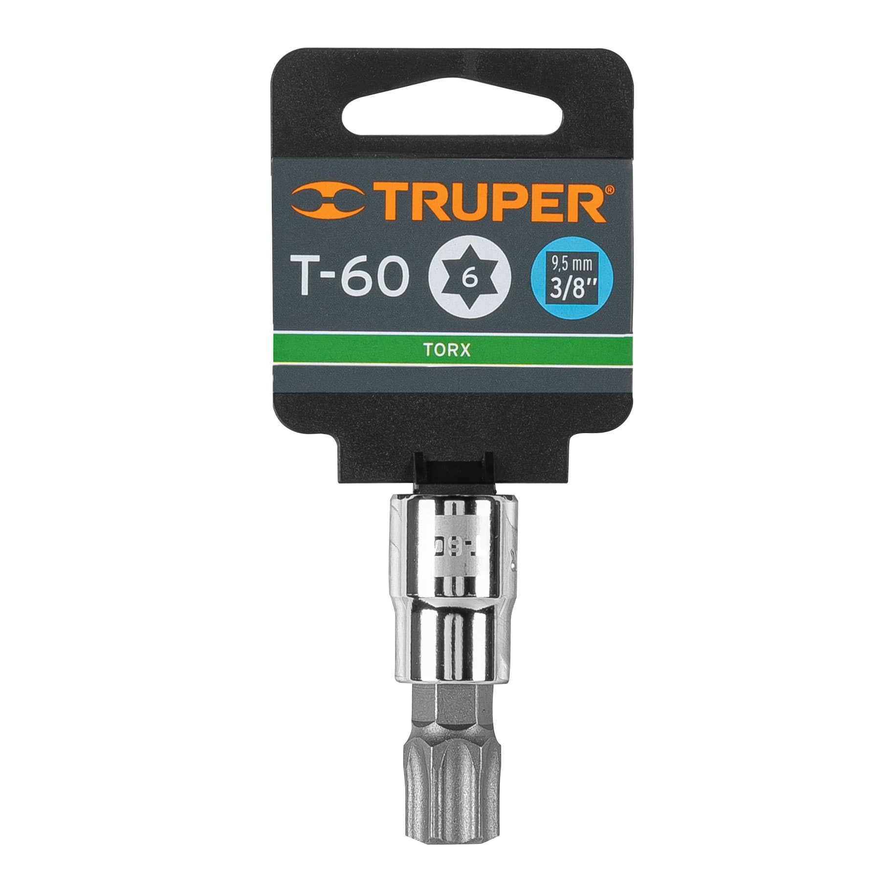 Dados punta torx, cuadro 3/8", t-60