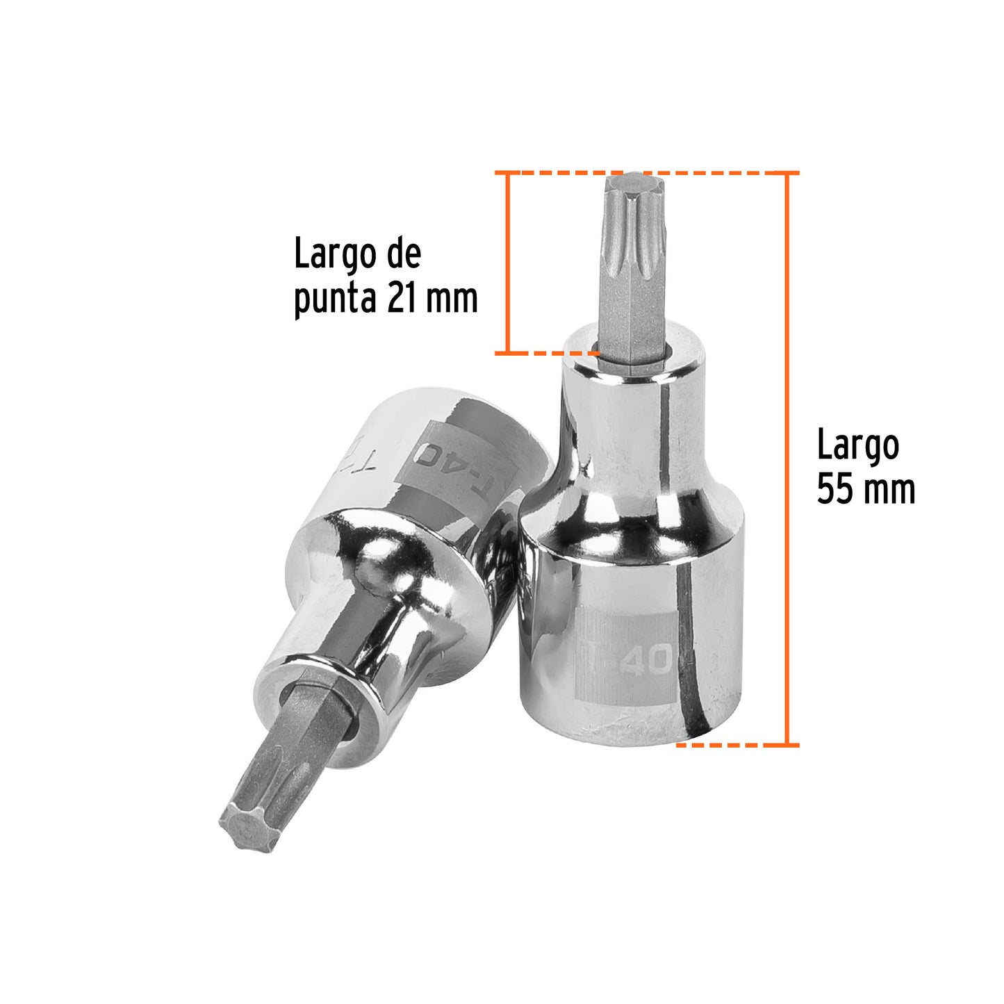 Dado punta torx, cuadro 1/2", t-40