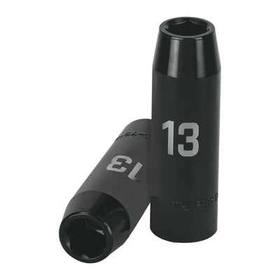 Dado de impacto, largo, 6 puntas, cuadro 1/2" de 13mm