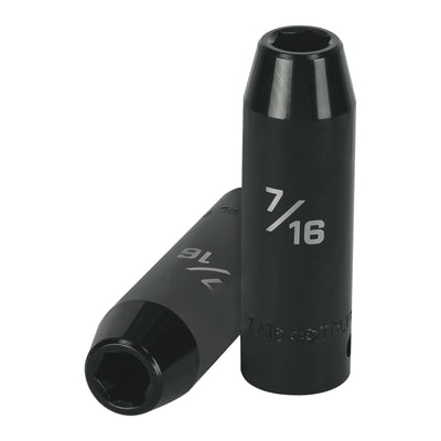 Dado de de impacto, largo, 6 puntas, cuadro 1/2" de 7/16"