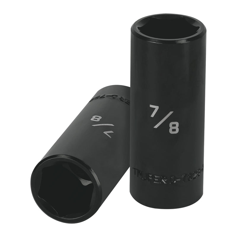 Dado de impacto, largo, 6 puntas, cuadro 1/2" de 7/8"