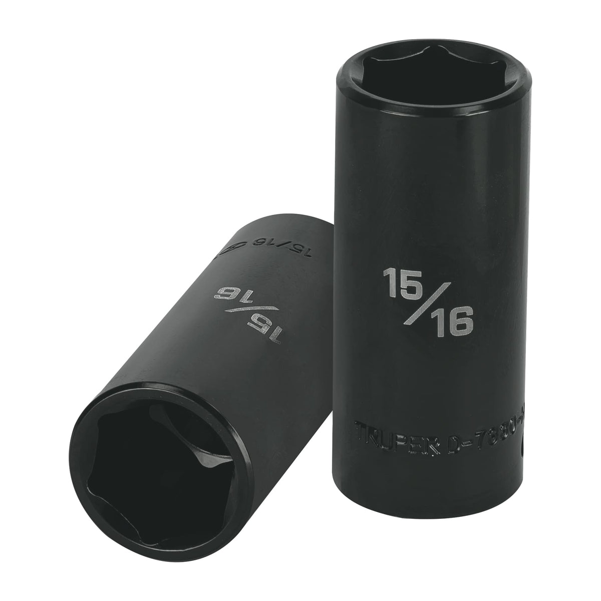 Dado de impacto, largo, 6 puntas, cuadro 1/2" de 15/16"