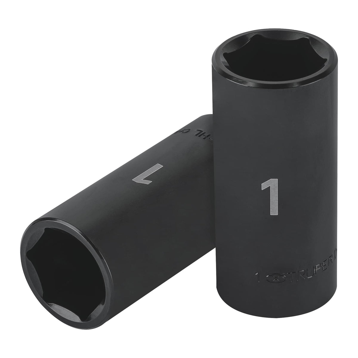 Dado de impacto, largo, 6 puntas, cuadro 1/2" de 1"