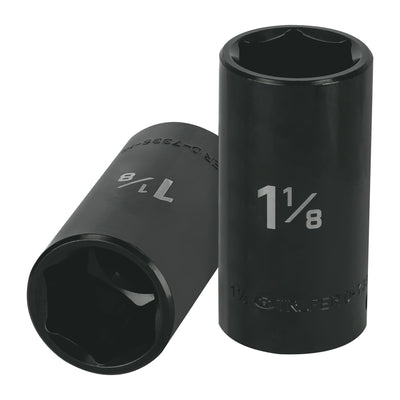 Dado de impacto, 6 puntas, cuadro 1/2" de 1-1/8"..