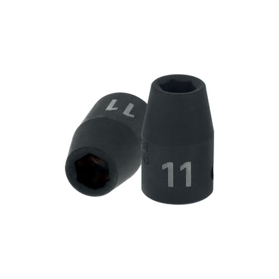 Dado de impacto, 6 puntas, cuadro 1/2" de 11mm