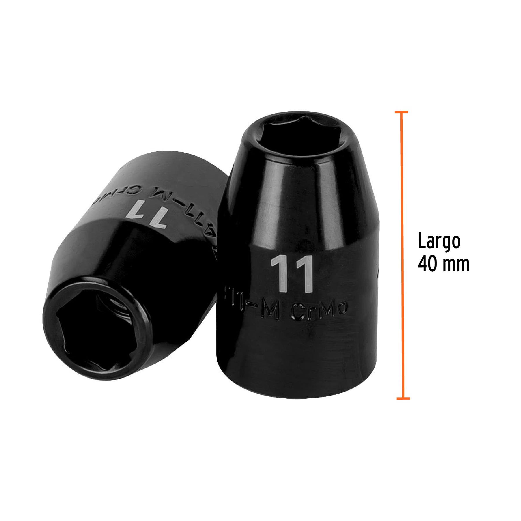 Dado de impacto, 6 puntas, cuadro 1/2" de 11mm