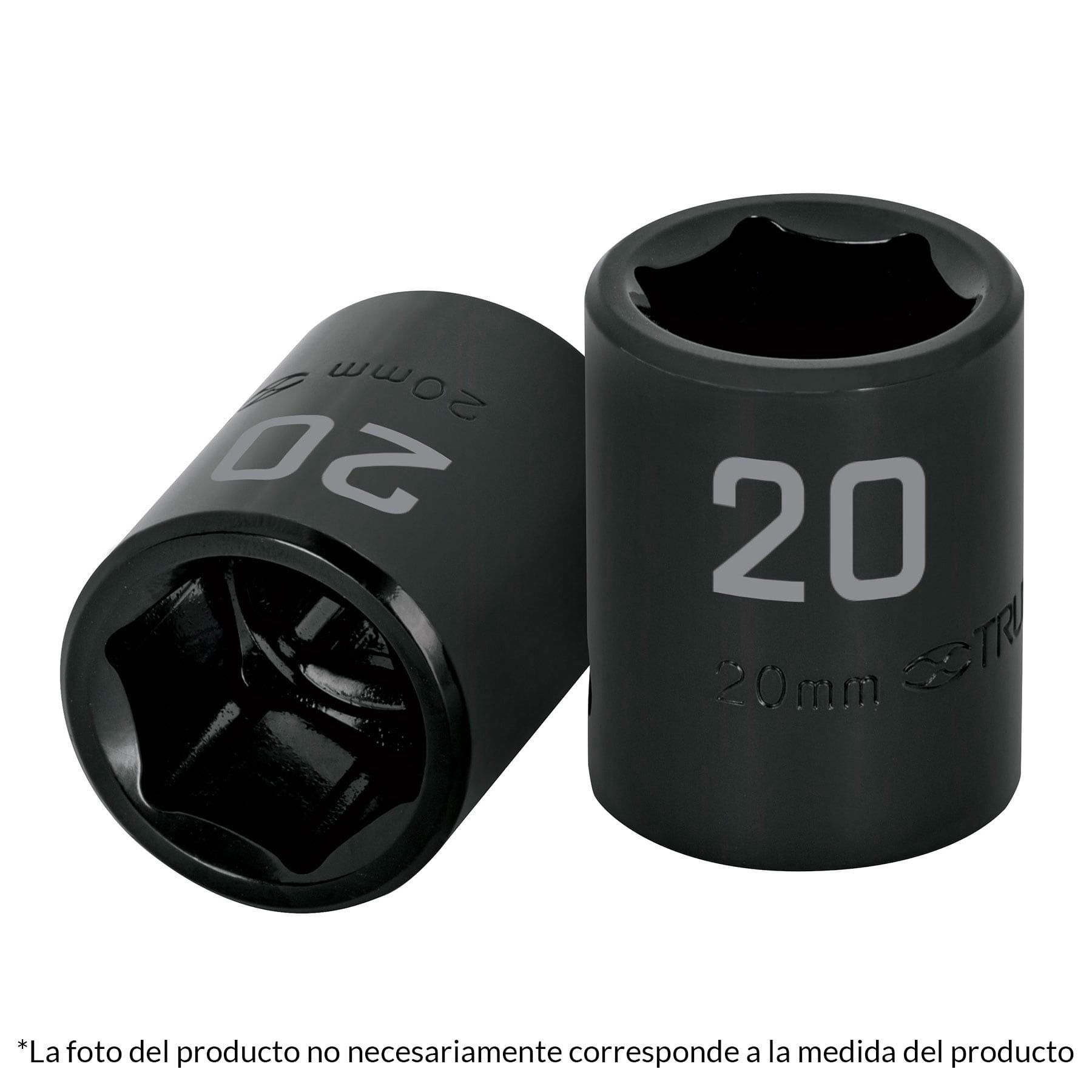 Dado de impacto, 6 puntas, cuadro 1/2" de 12mm