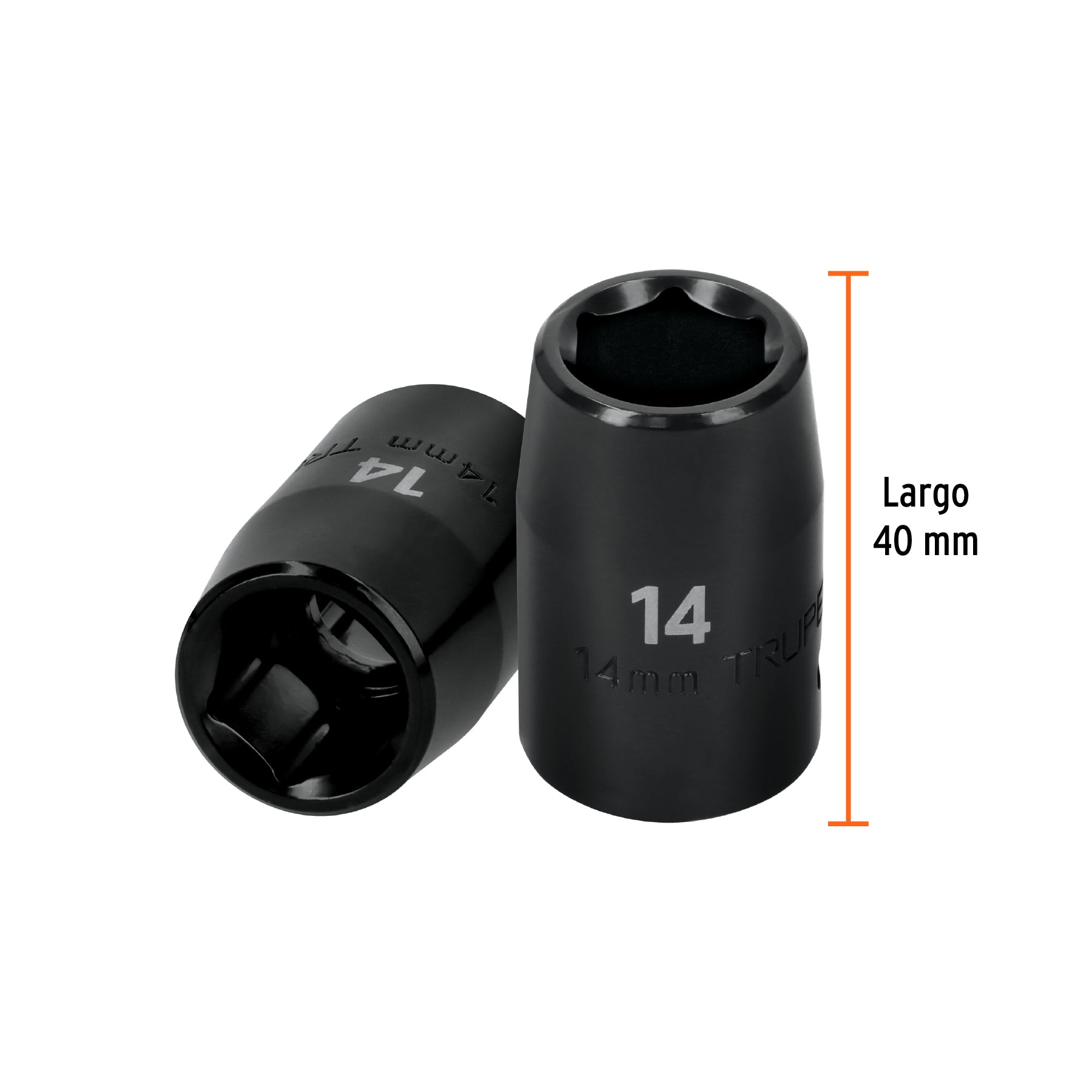 Dado de impacto, 6 puntas, cuadro 1/2" de 14mm