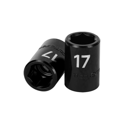 Dado de impacto, 6 puntas, cuadro 1/2" de 17mm
