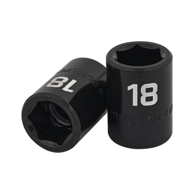 Dado de impacto, 6 puntas, cuadro 1/2" de 18mm