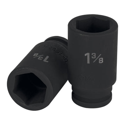 Dado impacto, largo, 6 puntas, cuadro 3/4" de 1-3/8"