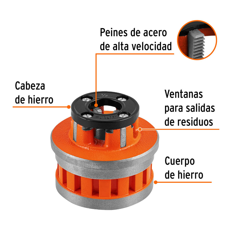 Dado de 1/2" para tarrajas T-852X, TRUPER EXPERT