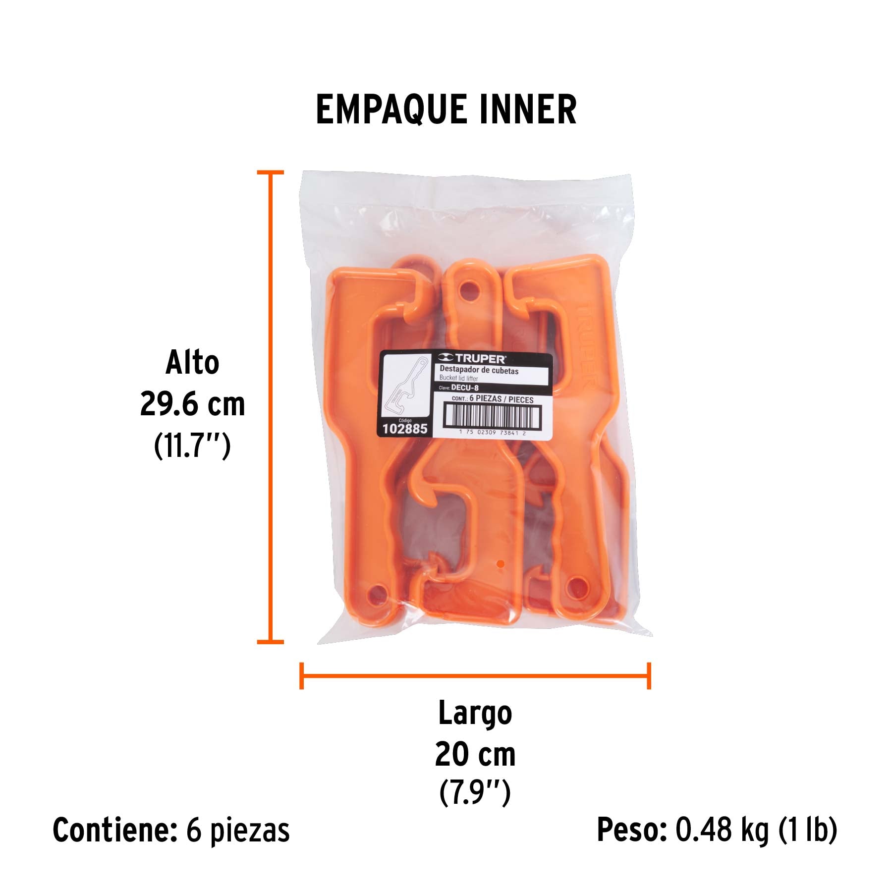 Destapador de cubetas, Truper