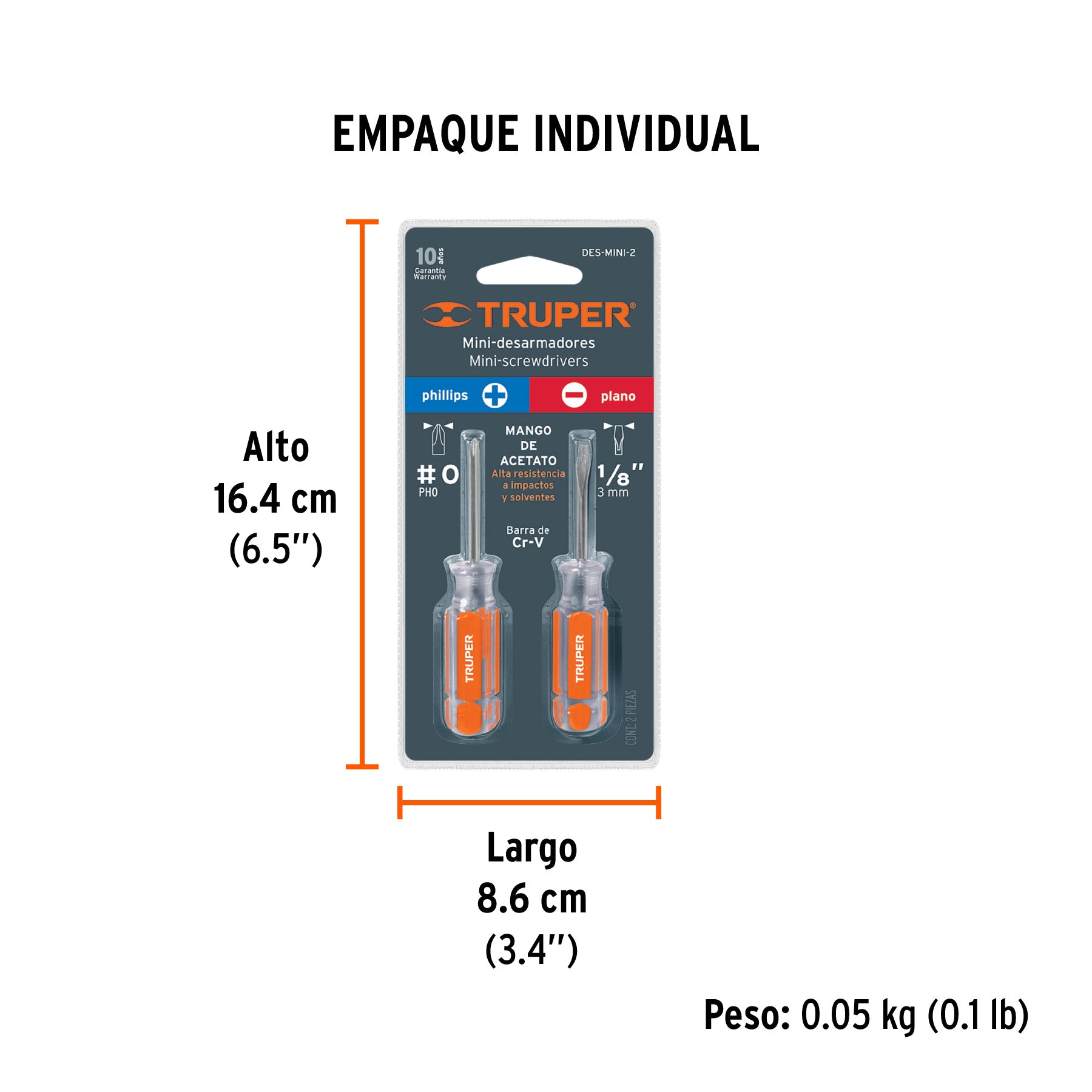 Desarmadores mini, 2 piezas